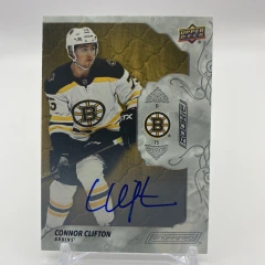 2019-20 Upper Deck Engrained Rookie Auto Connor Clifton #82 RC Bruins